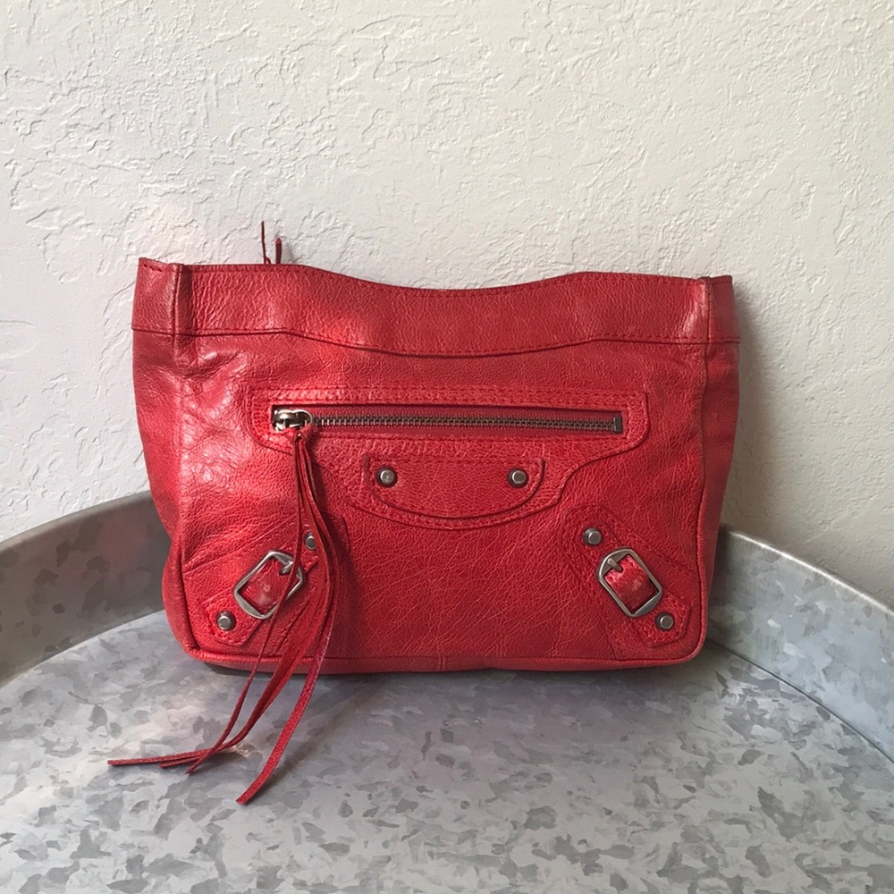 RARE True Red Balenciaga Makeup Clutch (Trousse Maquillage) S/S 03 04